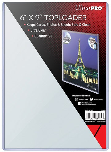 Ultra Pro 6" x 9" Toploader (Single)