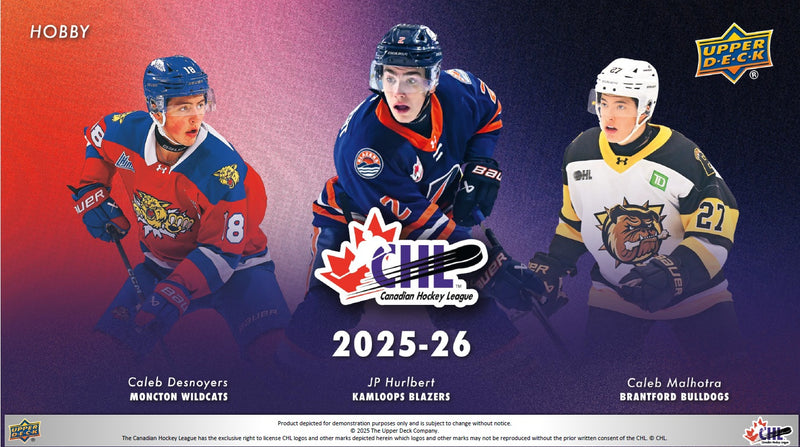 (Pre-Order) 2025-26 Upper Deck CHL Hobby box (Call for Price)