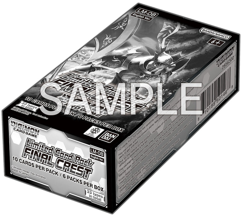 (Pre-Order) Digimon [LM08] Limited Card Pack Final Crest Booster Box, Release Date: August 28, 2026