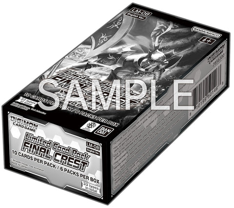 (Pre-Order) Digimon [LM08] Limited Card Pack Final Crest Booster Box, Release Date: August 28, 2026