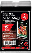 Ultra Pro 130pt Black Border One-Touch Magnet Holders (5 Pack)