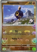 Roggenrola (Master Ball Pattern) 046/086  - Holofoil SV White Flare - Common