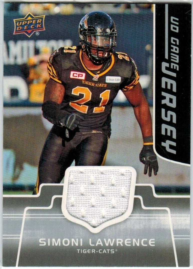 2016 Upper Deck CFL Game Jersey 