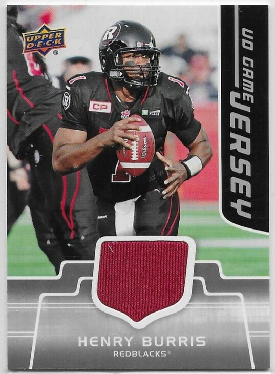 2016 Upper Deck CFL Game Jersey 