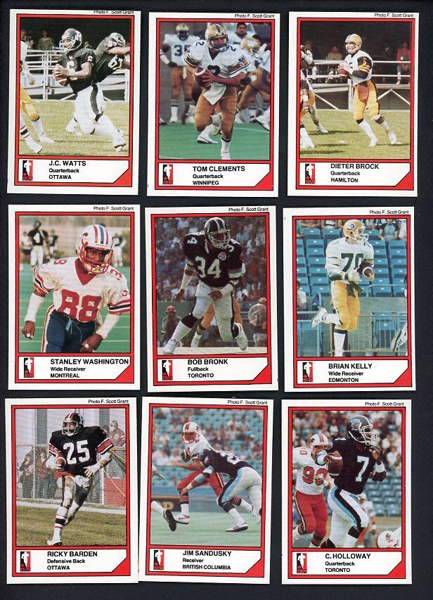 1984 Jogo CFL Series 1 & 2 Canadian Football Set of 160 Cards