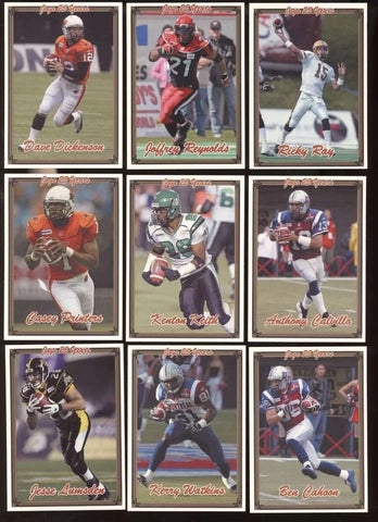 2005 Jogo CFL Complete Set of 200 Cards - 400 sets made!