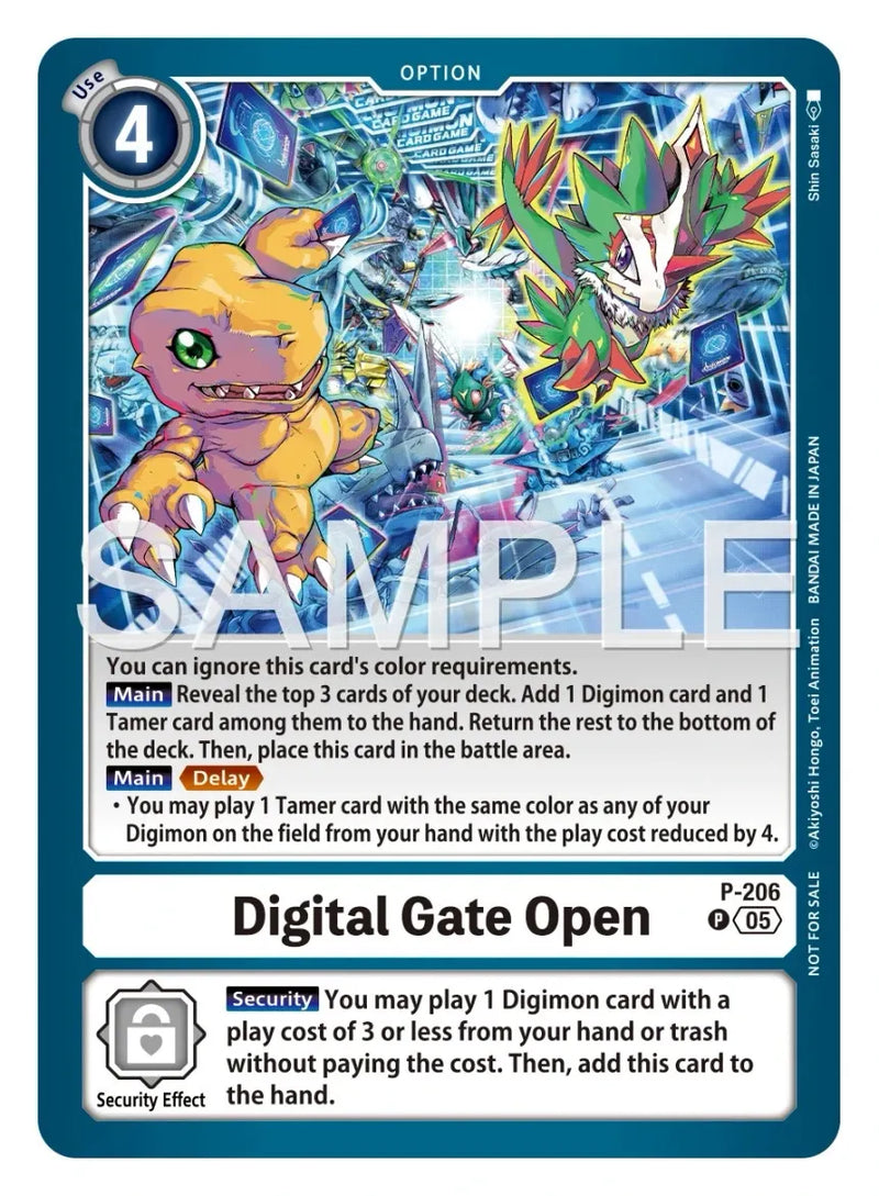 Digital Gate Open - P-206 (Store Tournament 2025 Vol.4 Participation Pack) (P-206) - Digimon Promotion Cards