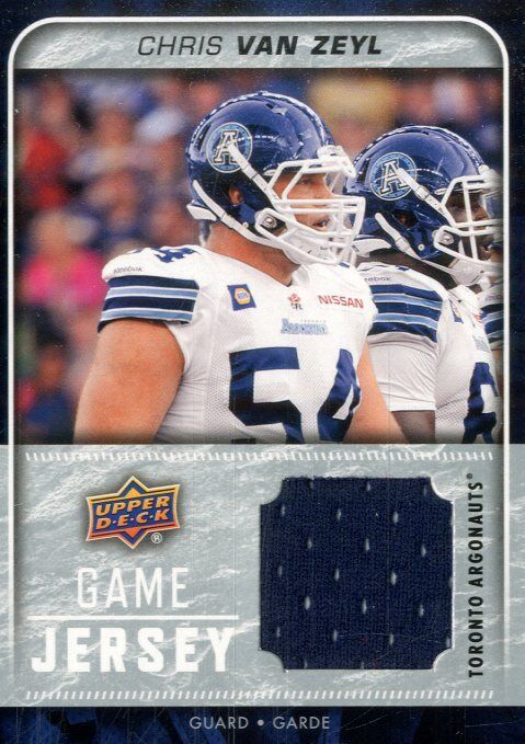 2015 Upper Deck CFL Game Jersey