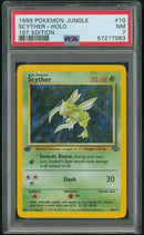 Scyther (10) 010/64  - Unlimited Holofoil Jungle - Holo Rare PSA 7