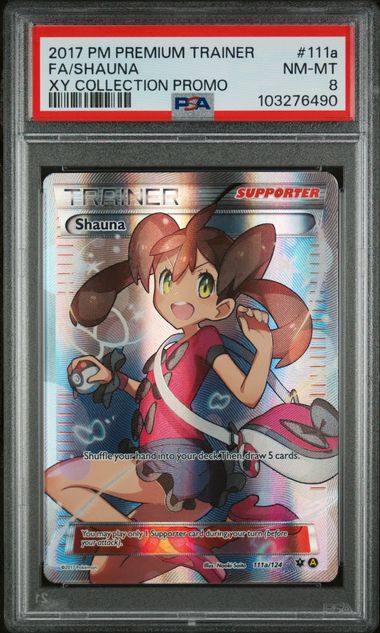 Pokemon Shauna 111a/124  - Holofoil Alternate Art Promos - Promo PSA 8
