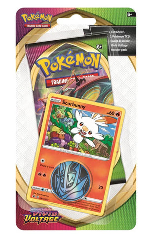 Pokemon SWSH04 Vivid Voltage Checklane Blister Pack - Scorbunny