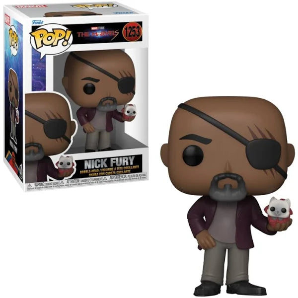 Funko Pop! Marvel - The Marvels - Nick Fury with Flerkitten