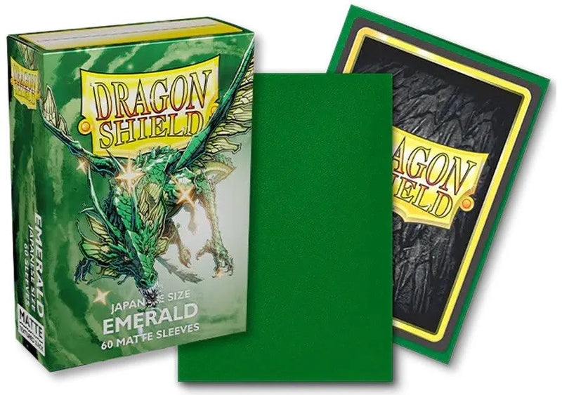 Dragon Shield Japanese Size Sleeves Matte Emerald (60ct)