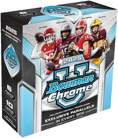 2025 Bowman Chrome University Football Mega Box