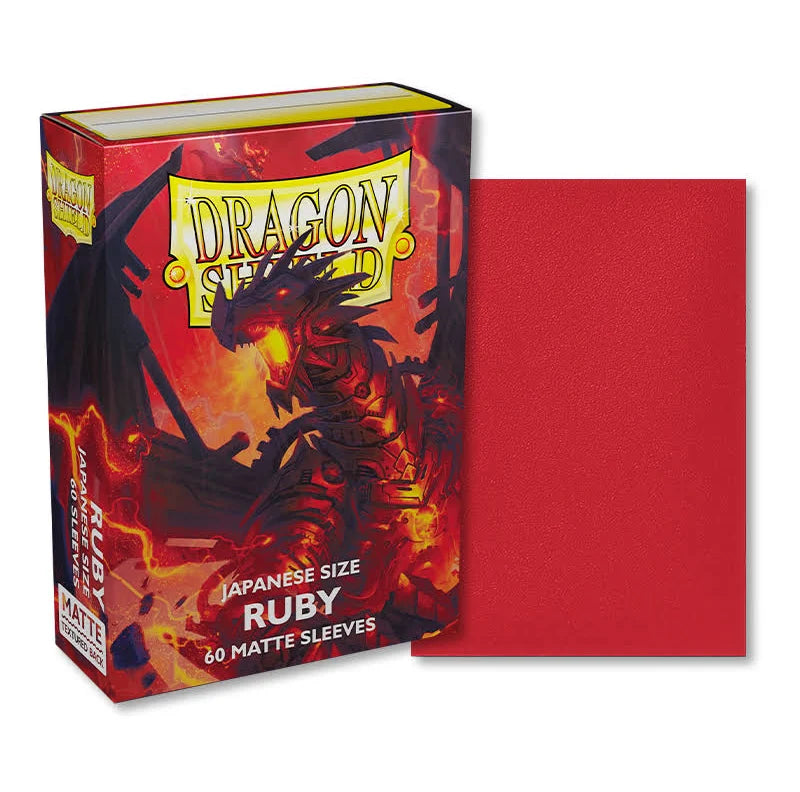 Dragon Shield Japanese Size Sleeves Matte Ruby (60ct)