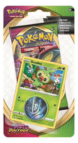 Pokemon SWSH04 Vivid Voltage Checklane Blister Pack - Grookey