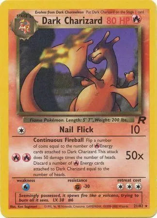 Dark Charizard (21) 021/82  - Unlimited Team Rocket - Rare