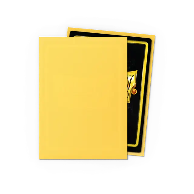 Dragon Shield Standard Size Sleeves Matte Yellow (100ct)