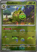 Swadloon (Poke Ball Pattern) 002/086  - Holofoil SV White Flare - Common