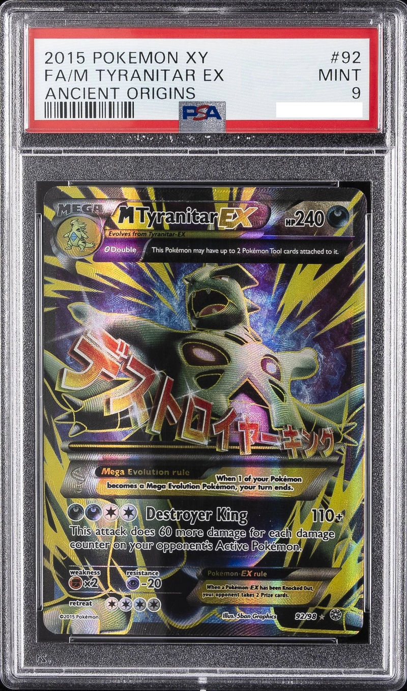 Pokemon M Tyranitar EX (92/98) [XY: Ancient Origins] PSA 9