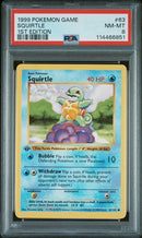 Pokemon Squirtle Shadowless (63/102) [Base Set: 1st Edition] PSA 8