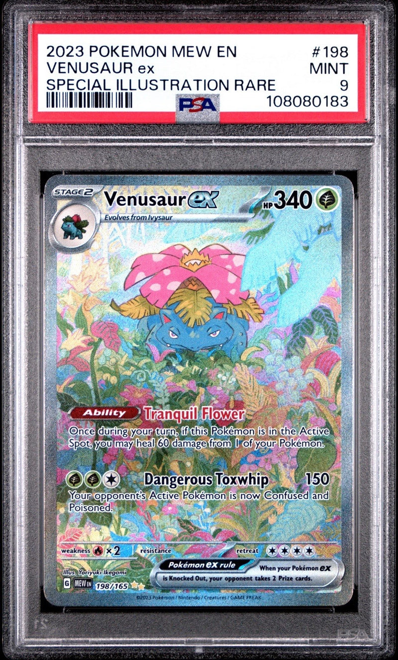 Pokemon Venusaur ex (198/165) [Scarlet & Violet: 151] PSA 9