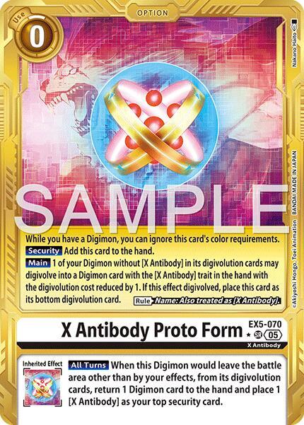 X Antibody Proto Form (Alternate Art) (EX5-070) - Advanced Booster Digimon Generation Foil
