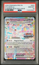 Pokemon Sylveon ex (Stamped) (041/131) [Scarlet & Violet: Prismatic Evolutions Surprise Box] PSA 10