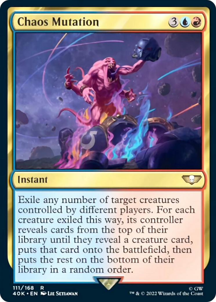 Chaos Mutation (Surge Foil) [Universes Beyond: Warhammer 40,000]