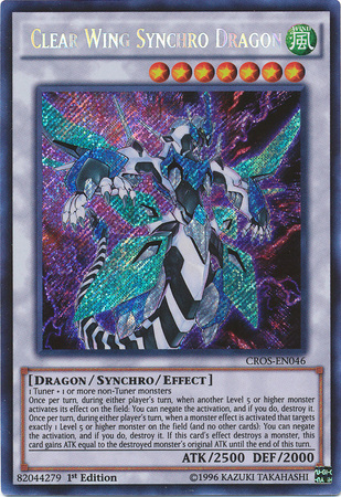 Clear Wing Synchro Dragon [CROS-EN046] Secret Rare