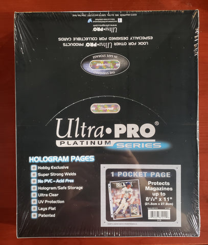 Ultra Pro 1 Pocket Page Box (8 1/2" x 11")