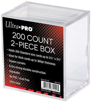 Ultra Pro 200 Count 2-Piece Storage Box