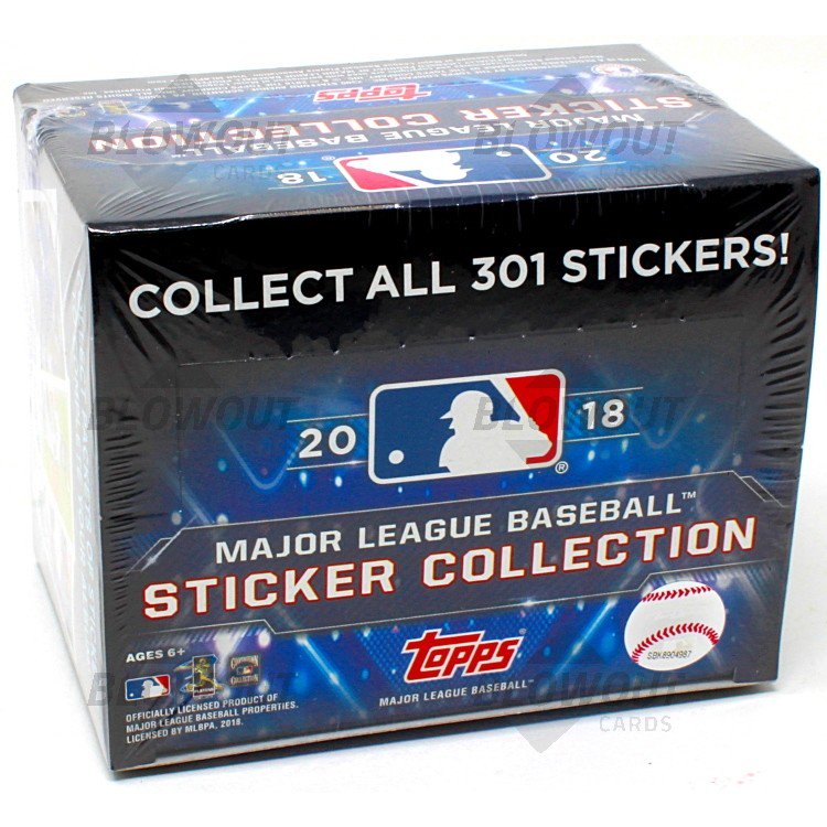 2018 Topps Baseball Sticker Collection Box