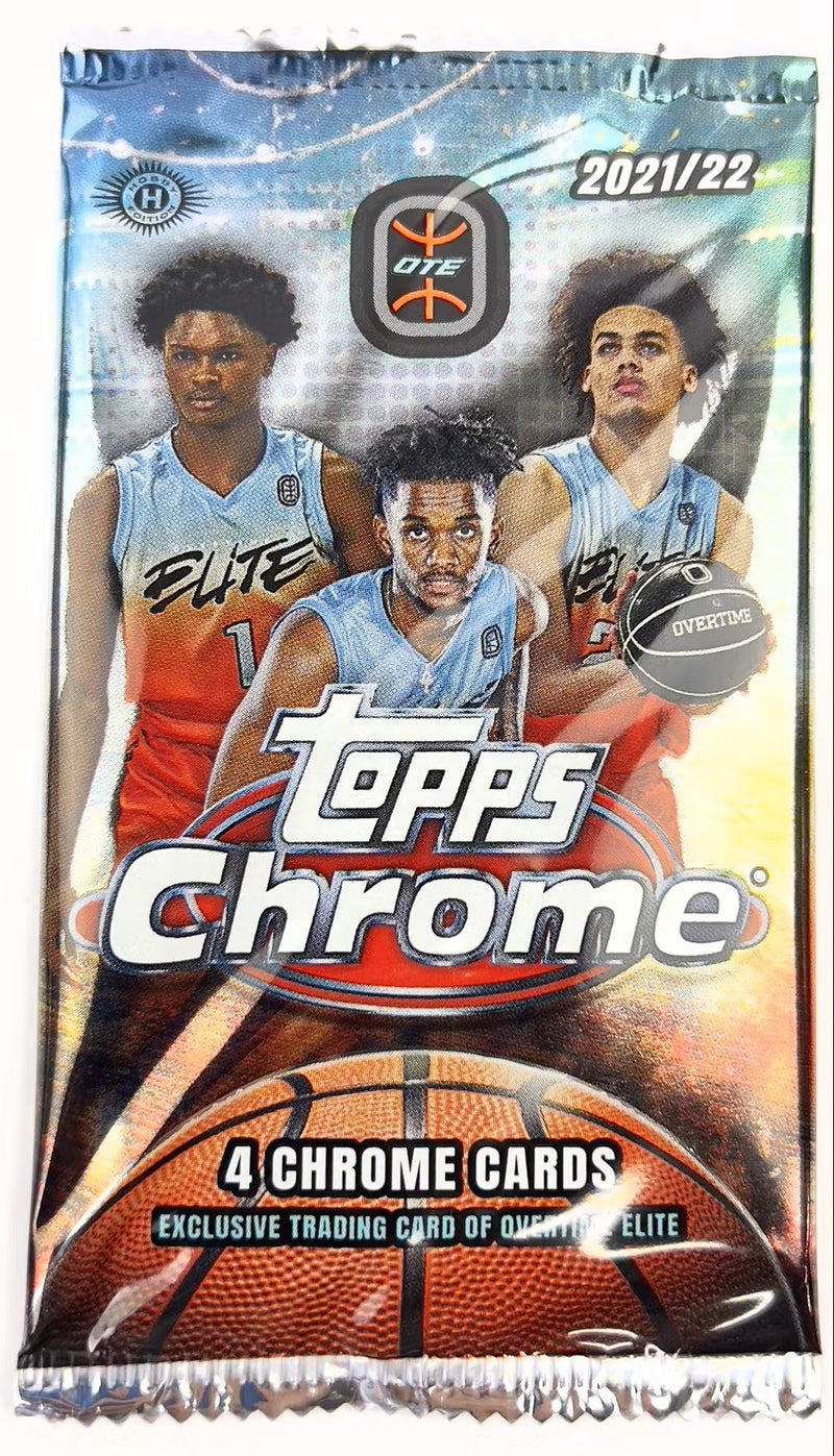 2021-22 Topps Chrome Overtime Elite Basketball Hobby Pack