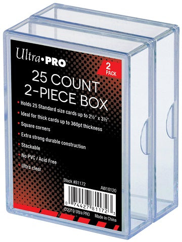 Ultra Pro 25 Count 2-Piece Storage Box