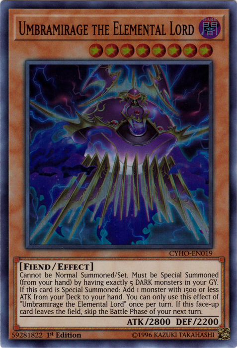 Umbramirage the Elemental Lord [CYHO-EN019] Super Rare