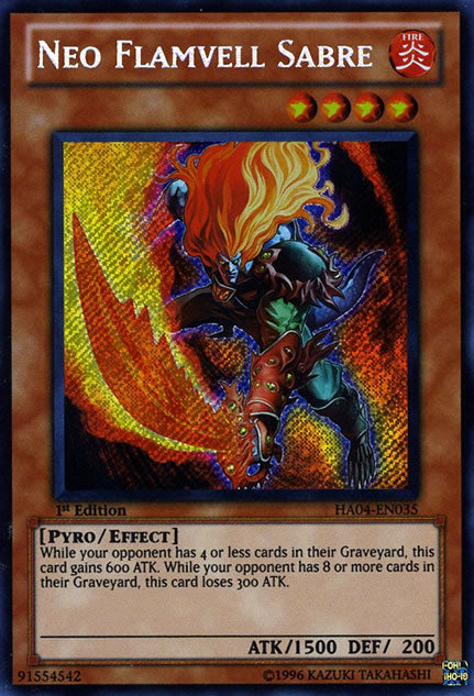 Neo Flamvell Sabre [HA04-EN035] Secret Rare