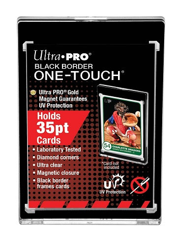 Ultra Pro 35pt Black Border One-Touch Magnet Holders