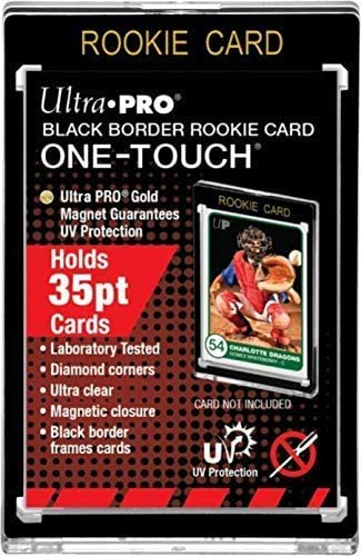 Ultra Pro 35pt Black Border Rookie Card One-Touch Magnet Holders