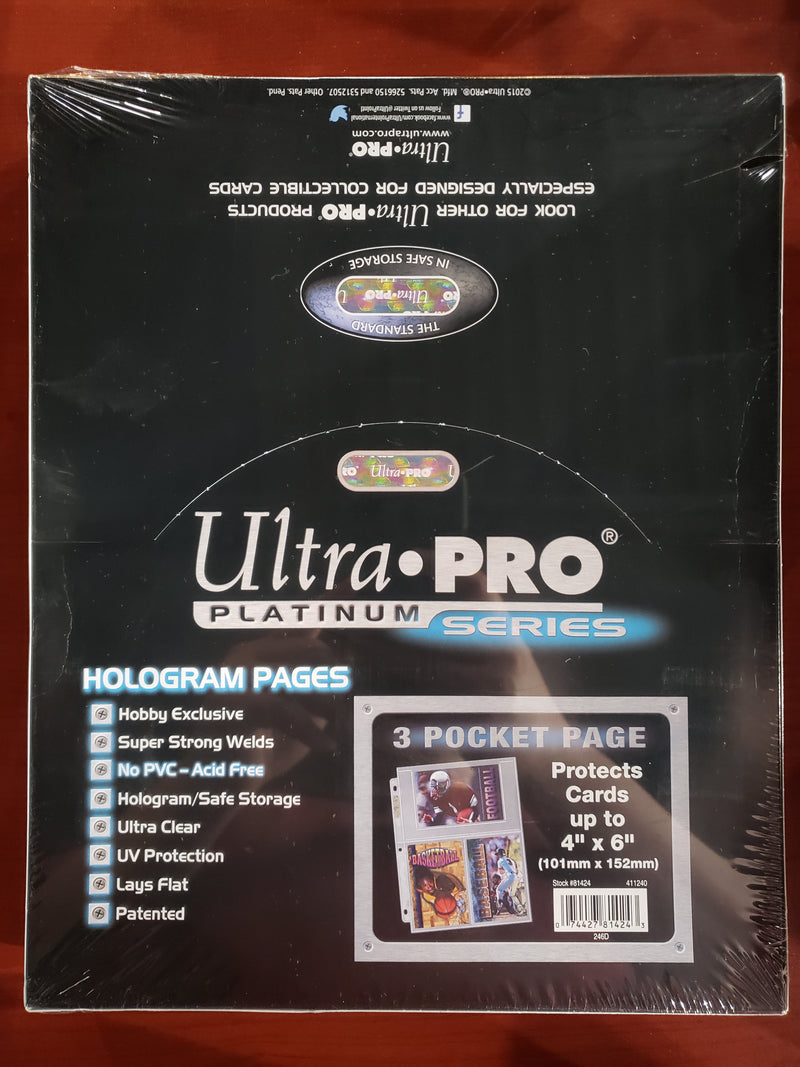 Ultra Pro 3 Pocket Page Box (101mm x 152mm)