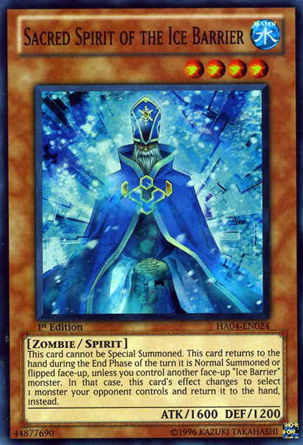 Sacred Spirit of the Ice Barrier [HA04-EN024] Super Rare