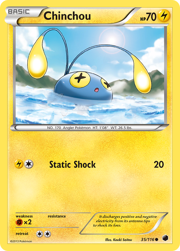 Chinchou (35/116) [Black & White: Plasma Freeze]