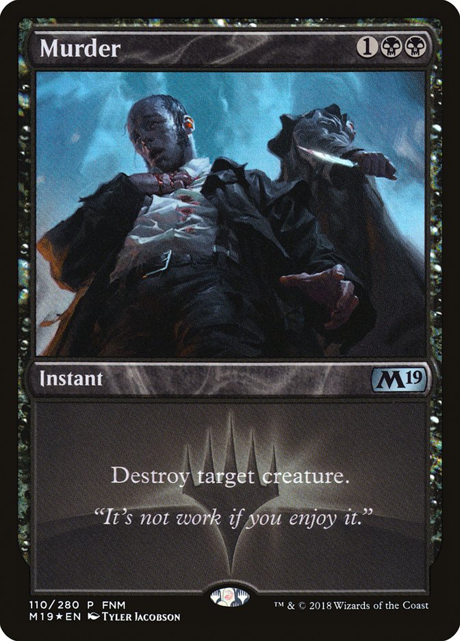 Murder (FNM) [Core Set 2019 Promos]