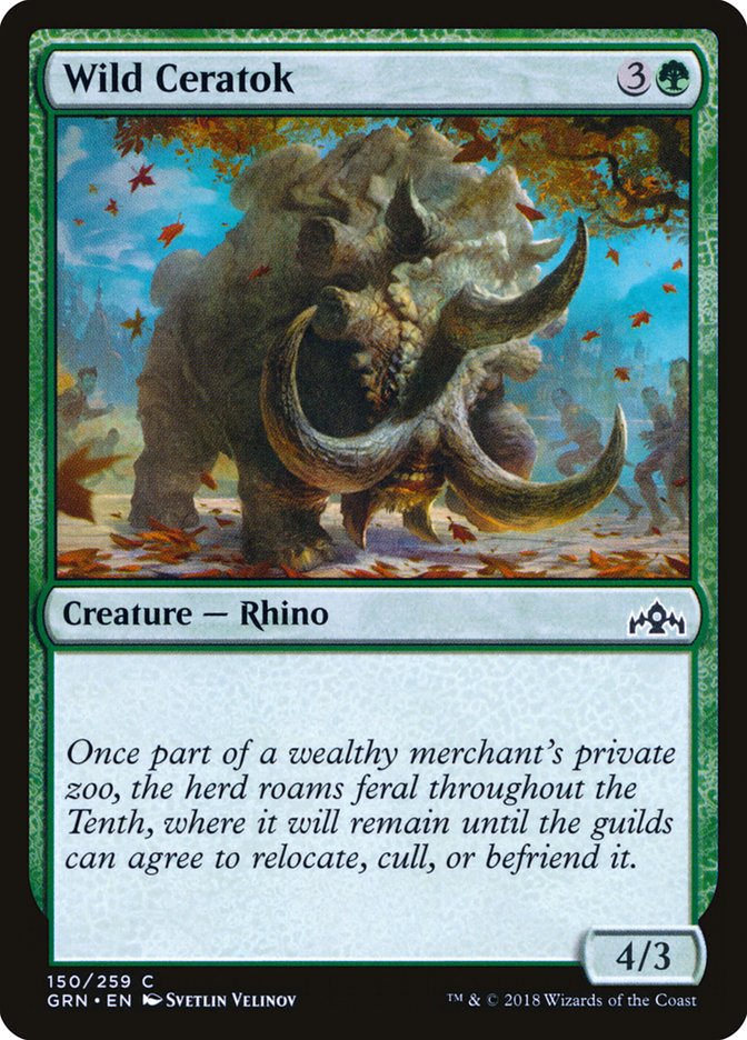 Wild Ceratok [Guilds of Ravnica]