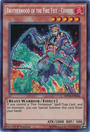 Brotherhood of the Fire Fist - Coyote [MP14-EN054] Secret Rare