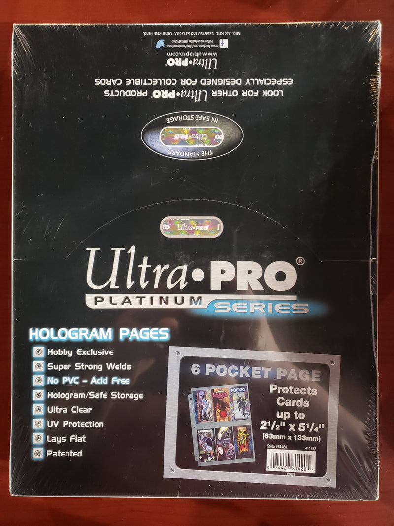 Ultra Pro 6 Pocket Page Box (63mm x 133mm)