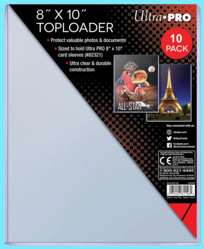 Ultra Pro 8" x 10" Toploader Pack