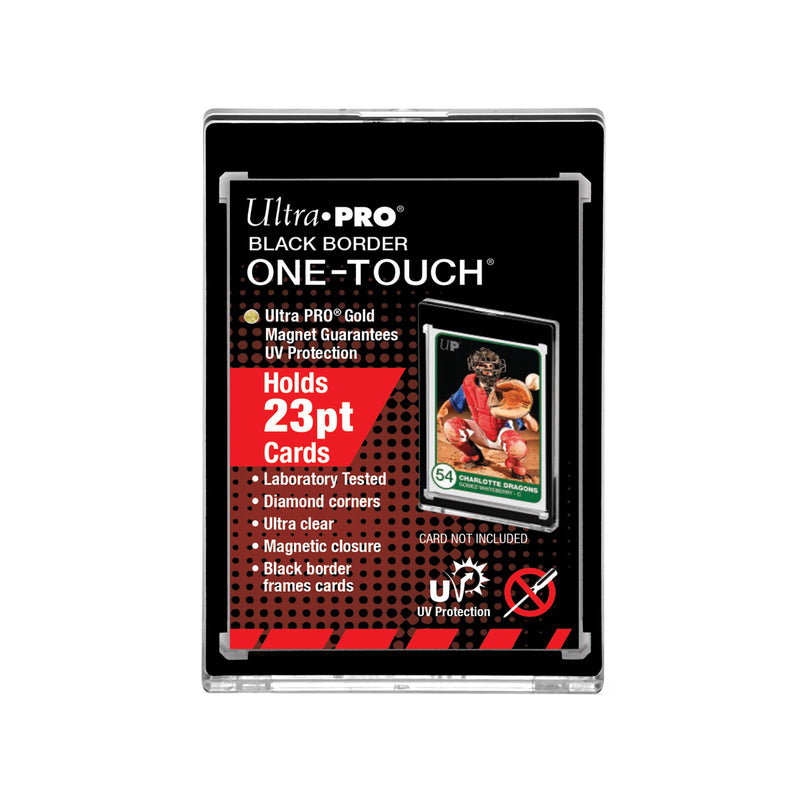 Ultra Pro 23pt Black Border One-Touch Magnet Holders