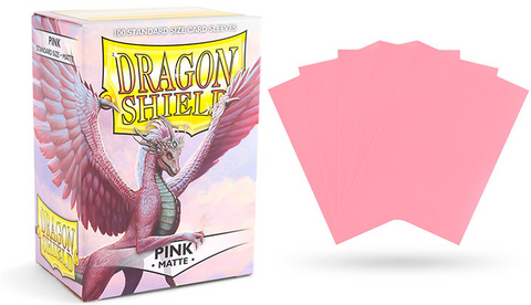 Dragon Shield Standard Size Sleeves Matte Pink (100ct)