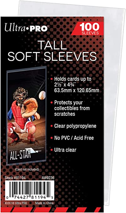 Ultra Pro Tall Soft Sleeves